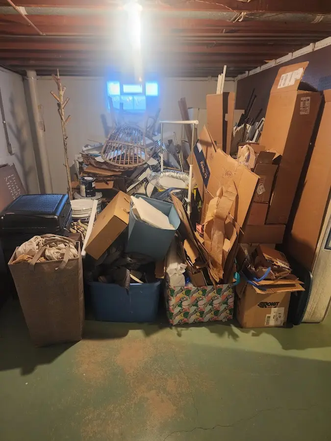 Roll-off dumpster container at job site for Concrete Dumpster Rental in West Menlo Park